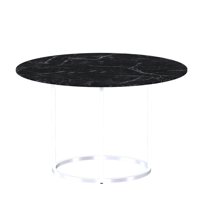 White  Arc Dining Table